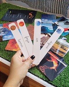 Flashcards 4 Elementos da Natureza | Montessori