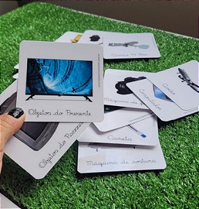 Flashcards objetos do passado x objetos do presentel