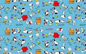 Tecido Snoopy Charles Brown Estampa Digital.