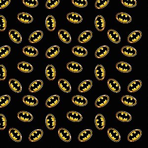 Tecido Batman F. Preto Estampa Digital Costureira.