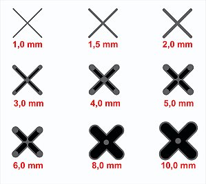 Espaçador Plástico Cruzeta