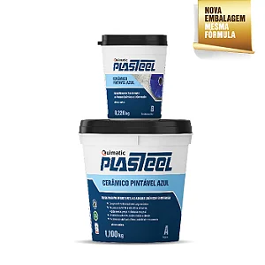 Plasteeel Cerâmico Pintável 3:1 (AZUL) - 1,320kg