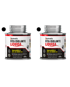 Kit Fita Isolante Liquida (Preta) 200ml - Quimatic