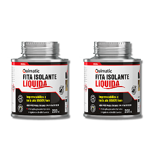 Kit Fita Isolante Liquida (Preta) 200ml - Quimatic