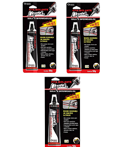 Kit Fita Isolante Liquida Bisnaga (Preta) - 50g