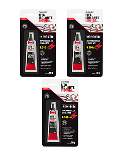 Kit Fita Isolante Liquida Bisnaga (Preta) 16g - Quimatic
