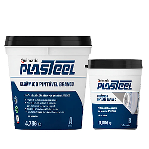 Plasteel Cerâmico Pintável 4:1 (BRANCO) 4,786 Kg