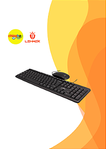 Kit Teclado e Mouse Lehmox LEY-214