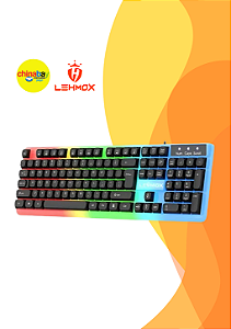 Teclado Gamer Lehmox LEY-2088 – Iluminação RGB / Alto Desempenho