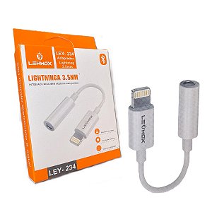 Adaptador IOS Lightning para Fone P2 3.5mm - Lehmox - LEY-234