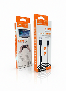 Cabo Carregamento e Dados 1.8M Lehmox LEY-1527 - V8/Micro USB Para Controle PS4
