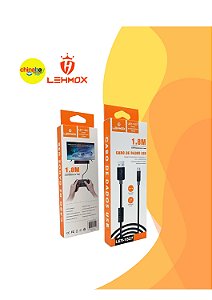 Cabo Carregamento e Dados 1.8M Lehmox LEY-1527 - V8/Micro USB Para Controle PS4