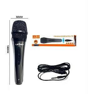 Microfone com Fio Lehmox LEY-2169 - Som Claro e Nítido