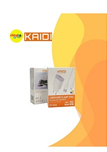 Carregador Turbo Kaidi Kd-550A + Cabo Iphone- Saida USB 18W