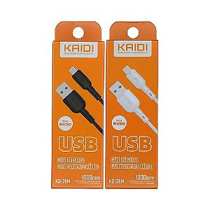 Cabo de dados e carregamento kaidi para Micro/v8 - 1 Metro
