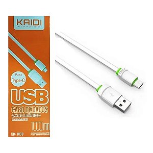 Cabo USB para Tipo-C Kaidi KD-TC30 - 1 Metro