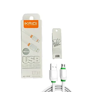 Cabo USB para Micro/ v8 Com silicone - 1 Metro