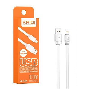 Cabo USB para Lightning/IOS com silicone kaidi– 1 Metro