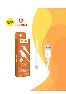 Cabo de dados e carregamento kaidi para lightning/ios - 1 Metro