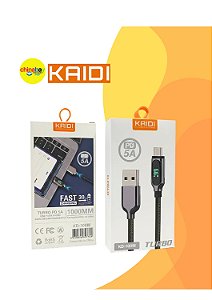 Cabo USB para Micro/V8 Turbo Kaidi KD-100M – 1 Metro