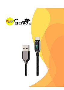 Cabo USB para Tipo-C Turbo Kaidi KD-100C – 1 Metro
