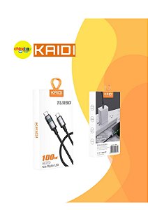 Cabo Tipo-C para Tipo-C Turbo Kaidi KD-101CC – 1 Metro