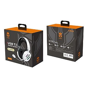 Fone de Ouvido Headset Gamer Kaidi KD-G32 – USB 7.1, Microfone e Luz RGB