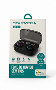 Fone de Ouvido Bluetooth Starmega ST-157 – Qualidade de Som e Conforto