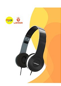 Fone De Ouvido Com Fio LehmoX Headset Estéreo Com Microfone -Sortidas