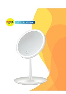 Espelho de Maquiagem com luz de LED Starmega – 3 led cores