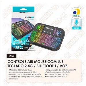 Mini Teclado Wireless Lelong LE-7704-1 – Para Smart TV, TV Box e PC