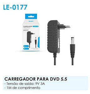 Fonte de Alimentação 9V 3A IT-Blue LE-0177 – Energia Estável para Seus Dispositivos