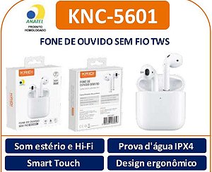 Fone de Ouvido Sem Fio Kaidi KNC5601 – Conforto, Qualidade e Resistência