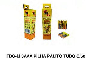 Pilha Palito FBG-3AAA – Super Performance com 60 Unidades!