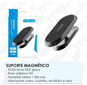 Suporte Magnético IT-Blue LE-054 – Praticidade e Firmeza!
