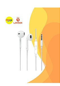 Fone de Ouvido com Fio Lehmox LEF-1030 – Som Estéreo de Alta Qualidade