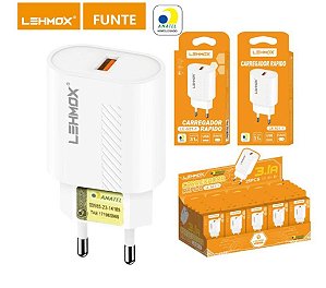 Fonte USB LehmoX LE-521-1 – Carregamento Rápido e Seguro