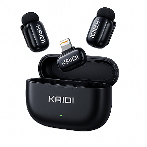 Microfone de Lapela Sem Fio Kaidi KMF3-A