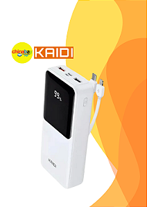 Power Bank Kaidi KNC-232 – Potência Real com 22.5W, Display LED - Cor Sortida