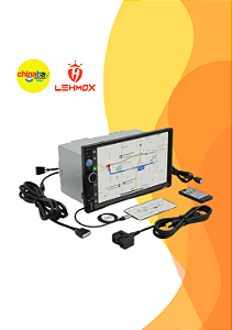 Som MP5 Player Automotivo Lehmox LEY-2070 – 2 Din, Tela 7” Touch Screen