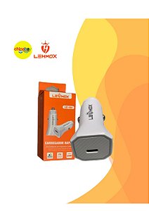 Carregador Veicular entrada tipo-c Le-164