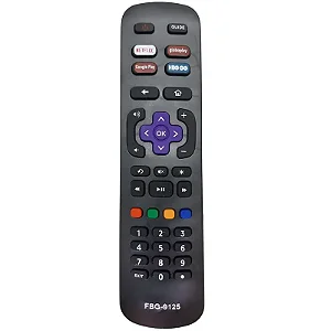 Controle Remoto Compatível Tv Philco Roku Smart Fbg-9125