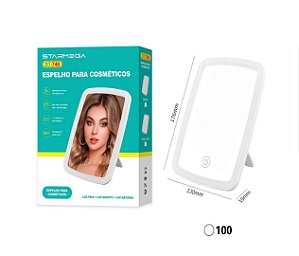 Espelho de Maquiagem com Luz de LED Starmega – 3 Modos de Iluminação | Modelo ST-740