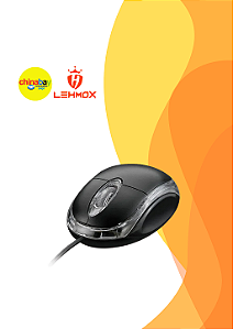 Mouse Óptico com fio Usb Lehmox - LEY-28