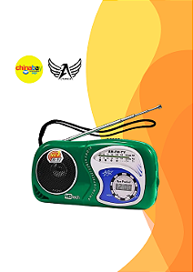 Rádio Portátil Altomex A-2019 – FM/ AM/ TV com Relógio Digital-Sortida