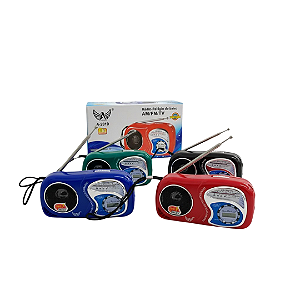 Rádio Portátil Altomex A-2019 – FM/ AM/ TV com Relógio Digital-Sortida