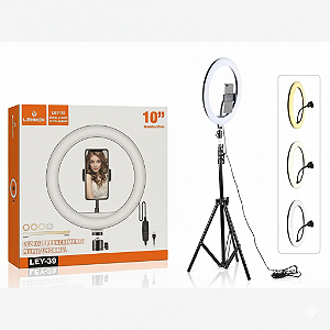 Ring Light 10'' Polegadas/ Lehmox LEY-39 Iluminação Profissional