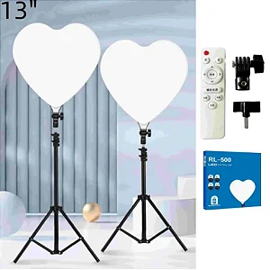 Ring Light Lehmox 13″ Polegadas – Iluminador em Formato de Coração