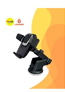 Suporte Veicular Lehmox LEY-12 – Painel ou Para-brisa | Compatível