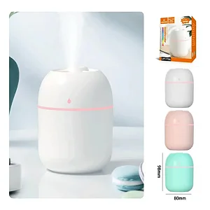 Umidificador De Ar Usb Portatil 220ml Com Led Purificador